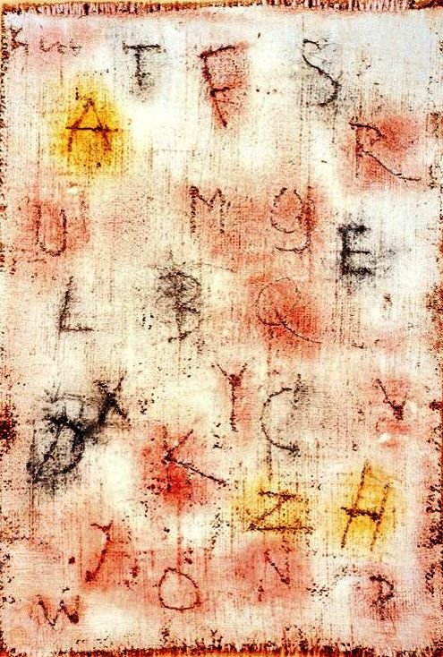 A B C for a Muralist by Paul Klee - Hand-Painted Oil Painting Reproduction