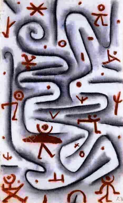 Area of High Spirits by Paul Klee - Hand-Painted Oil Painting Reproduction