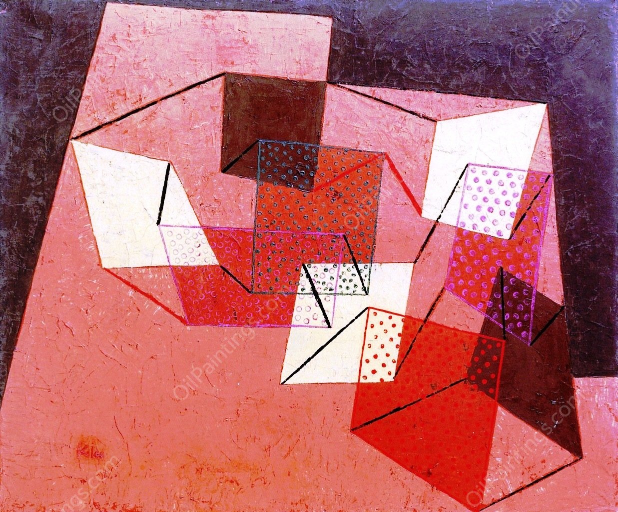 Braced Surfaces by Paul Klee - Hand-Painted Oil Painting Reproduction