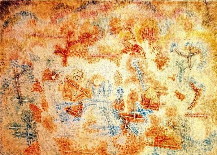 Clearing in the Forest by Paul Klee - Hand-Painted Oil Painting Reproduction