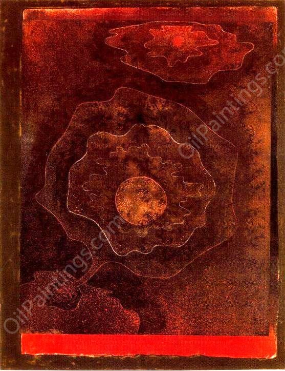 Curious to How Plant by Paul Klee - Hand-Painted Oil Painting Reproduction