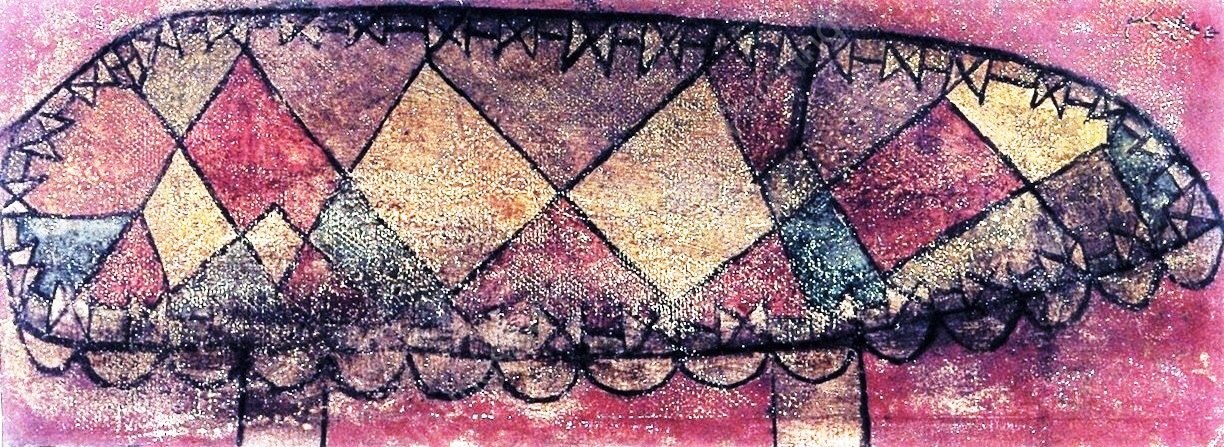 Cushioned Seat by Paul Klee - Hand-Painted Oil Painting Reproduction