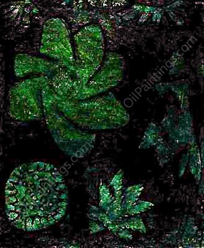 Deep in the Forest by Paul Klee - Hand-Painted Oil Painting Reproduction