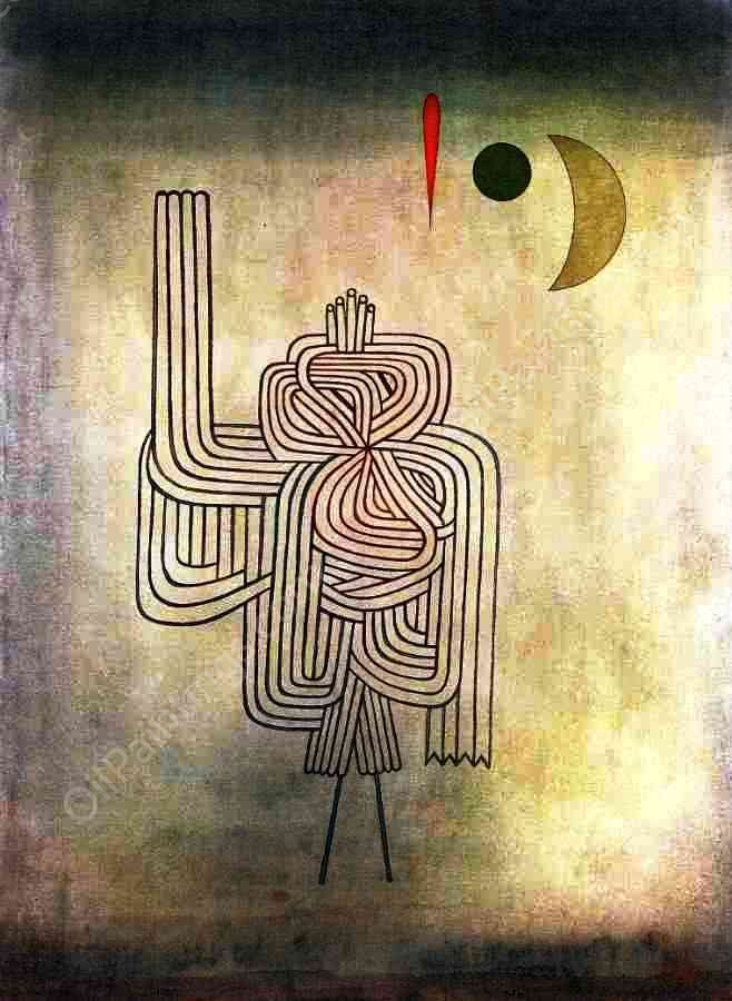 Departure of the Ghost by Paul Klee - Hand-Painted Oil Painting Reproduction
