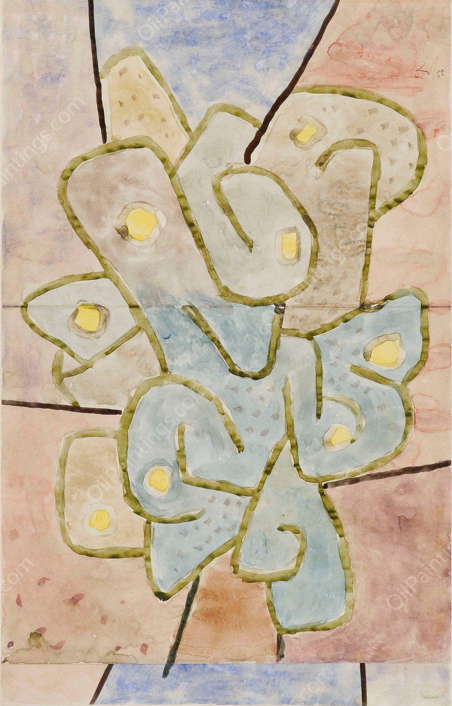 Der Sauerbaum  by Paul Klee - Hand-Painted Oil Painting Reproduction