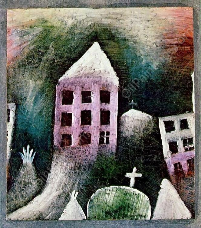 Destroyed Place by Paul Klee - Hand-Painted Oil Painting Reproduction