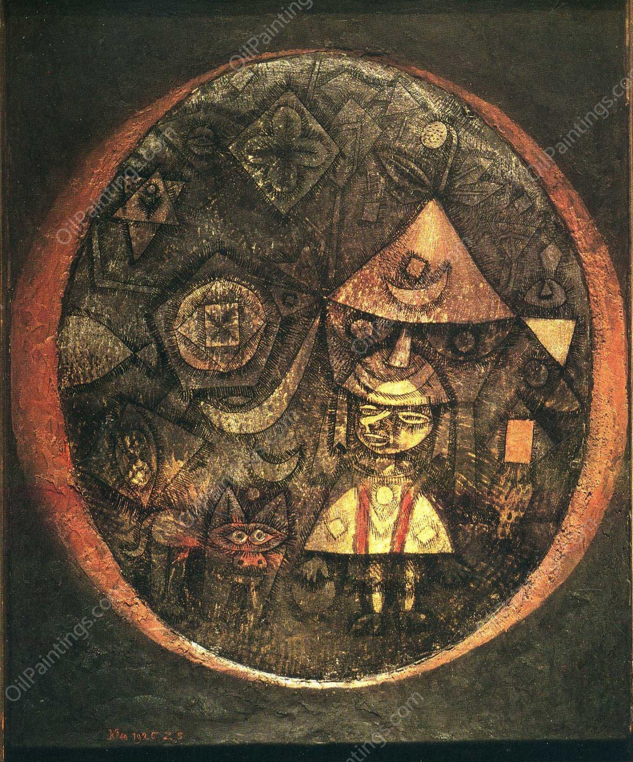 Fairy Tale of the Dwarf by Paul Klee - Hand-Painted Oil Painting Reproduction