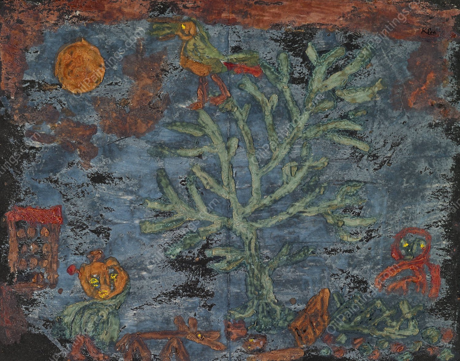 Fairy Tale of the North  by Paul Klee - Hand-Painted Oil Painting Reproduction