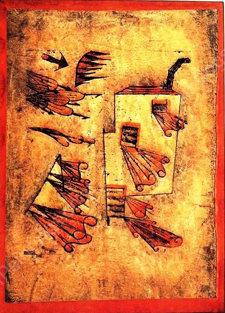 Fire Wind by Paul Klee - Hand-Painted Oil Painting Reproduction