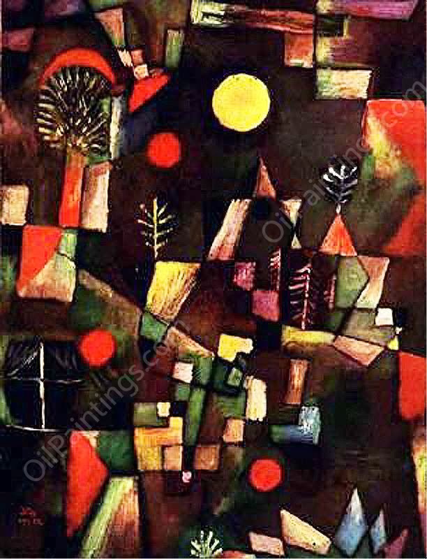 Full Moon by Paul Klee - Hand-Painted Oil Painting Reproduction