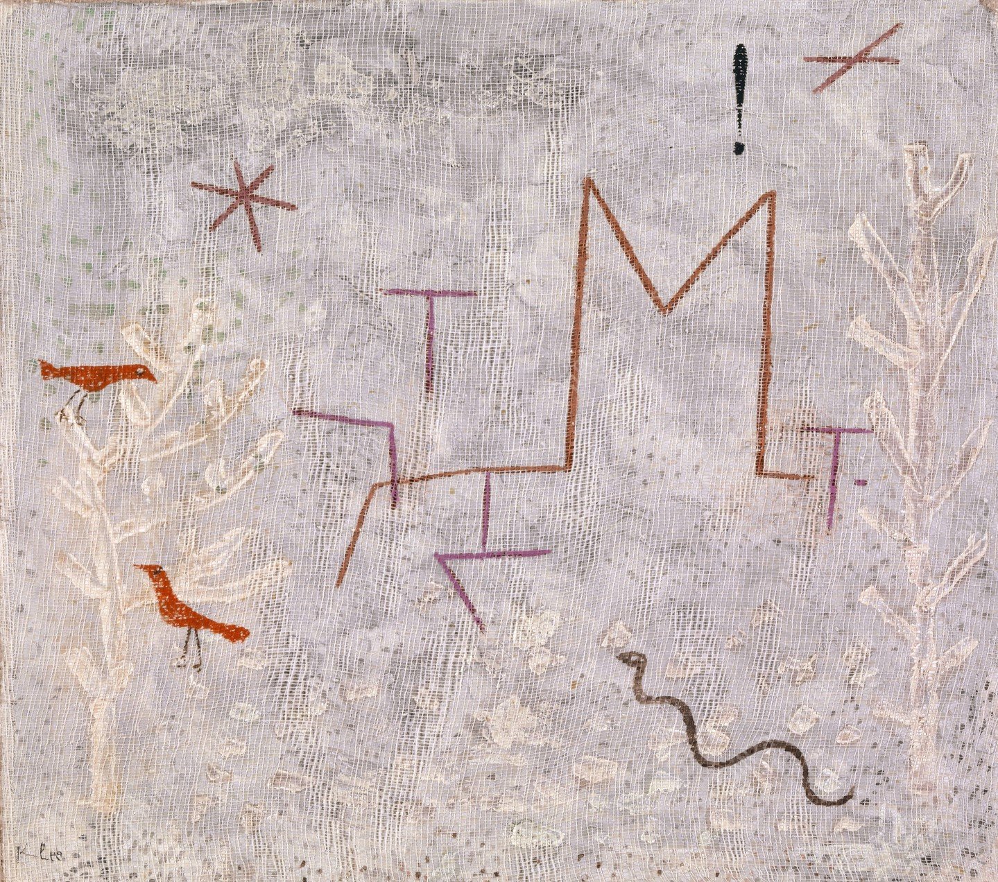 Garden Gate K  by Paul Klee - Hand-Painted Oil Painting Reproduction