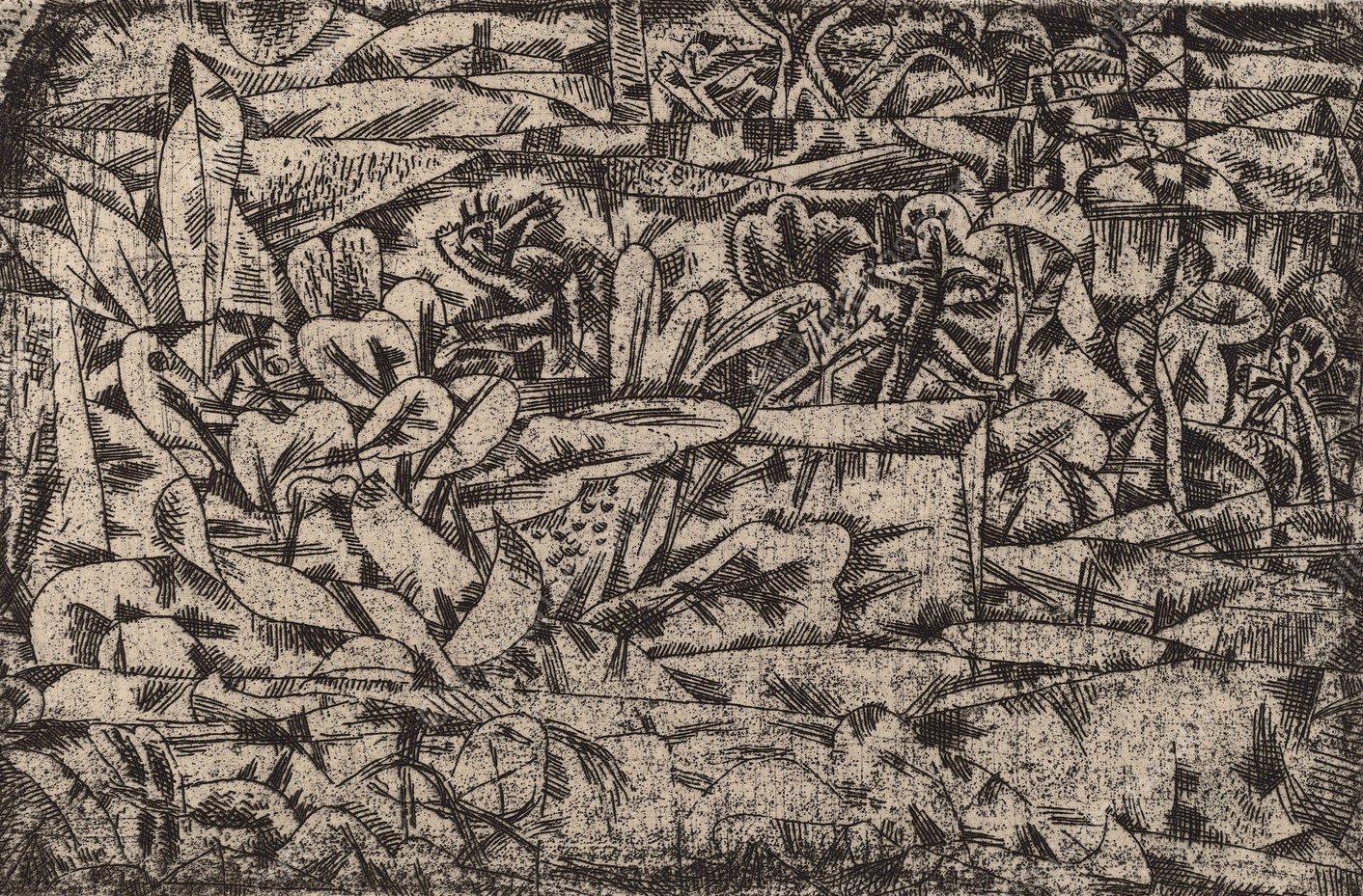 Garden of Passion  by Paul Klee - Hand-Painted Oil Painting Reproduction