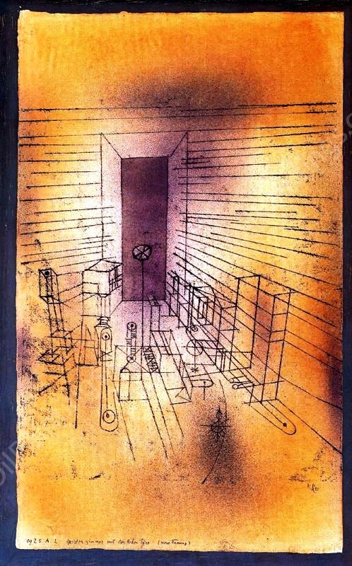 Ghost Room with Large Doors by Paul Klee - Hand-Painted Oil Painting Reproduction