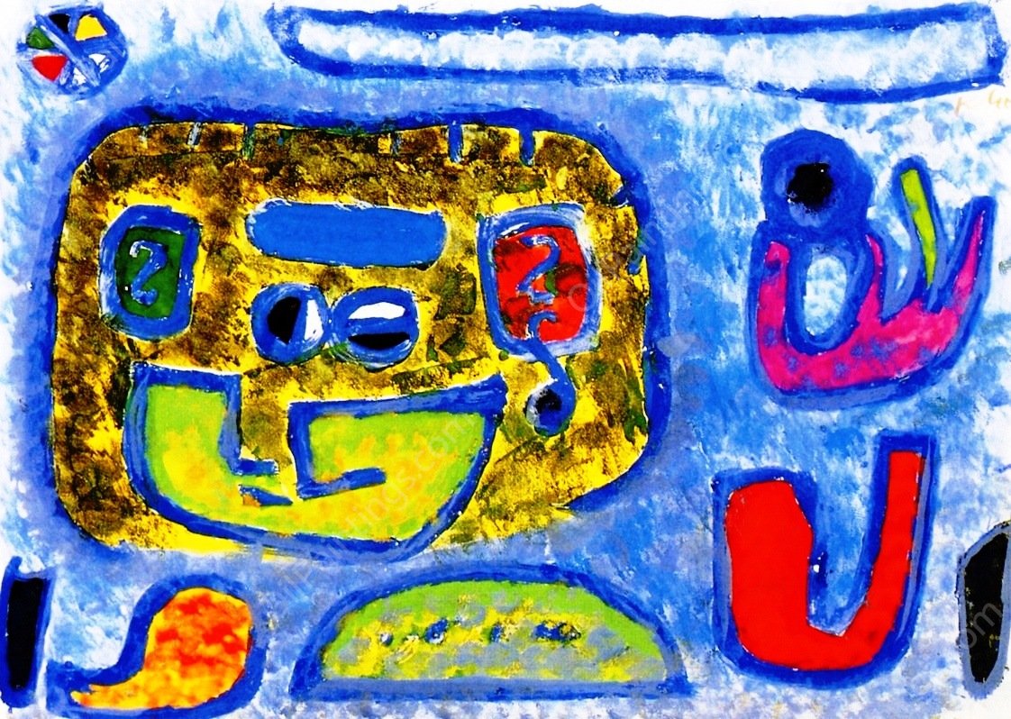 Giftmischerin aus dem Alten Reich by Paul Klee - Hand-Painted Oil Painting Reproduction