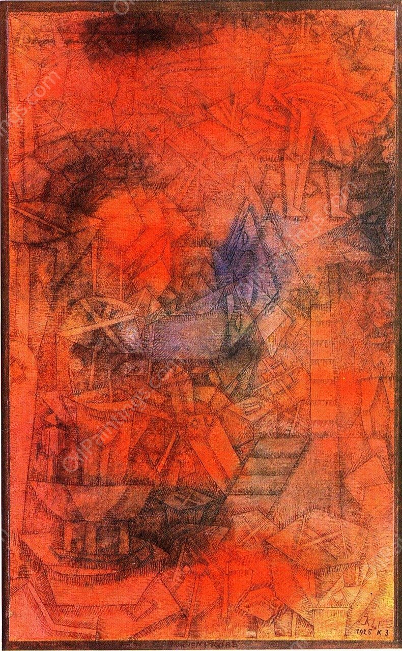 Groynes by Paul Klee - Hand-Painted Oil Painting Reproduction