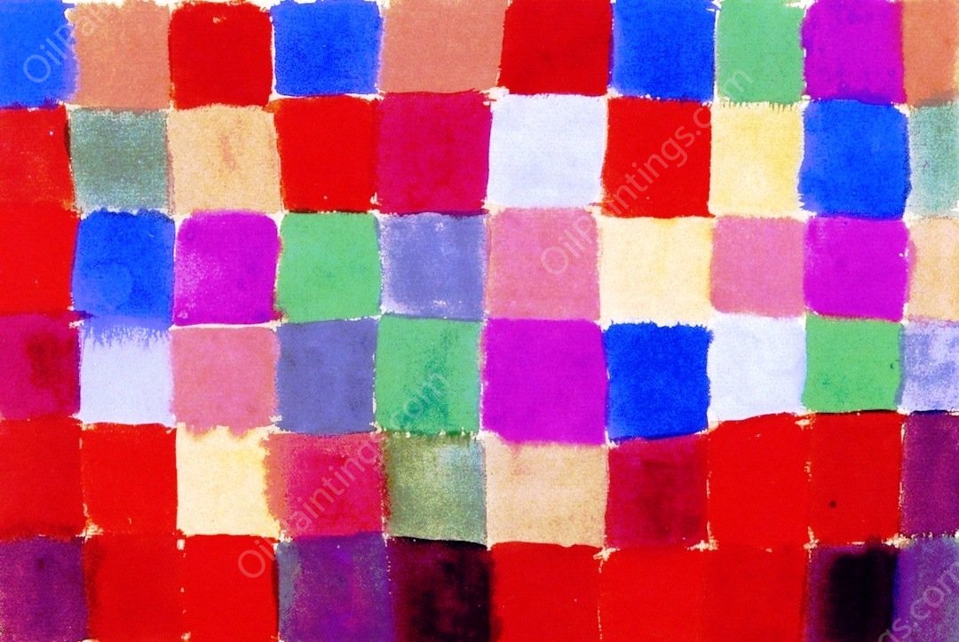 Harmony of Southern Flora by Paul Klee - Hand-Painted Oil Painting Reproduction