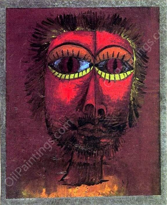 Head of a Famous Robber by Paul Klee - Hand-Painted Oil Painting Reproduction