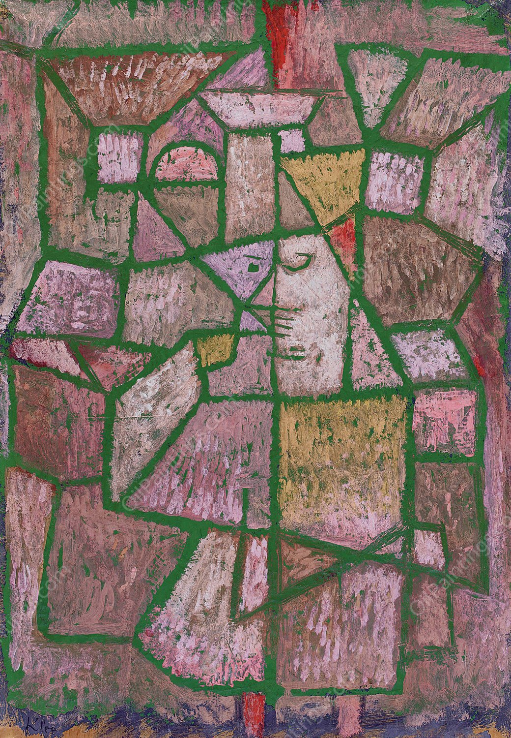 Herr der Stadt  by Paul Klee - Hand-Painted Oil Painting Reproduction