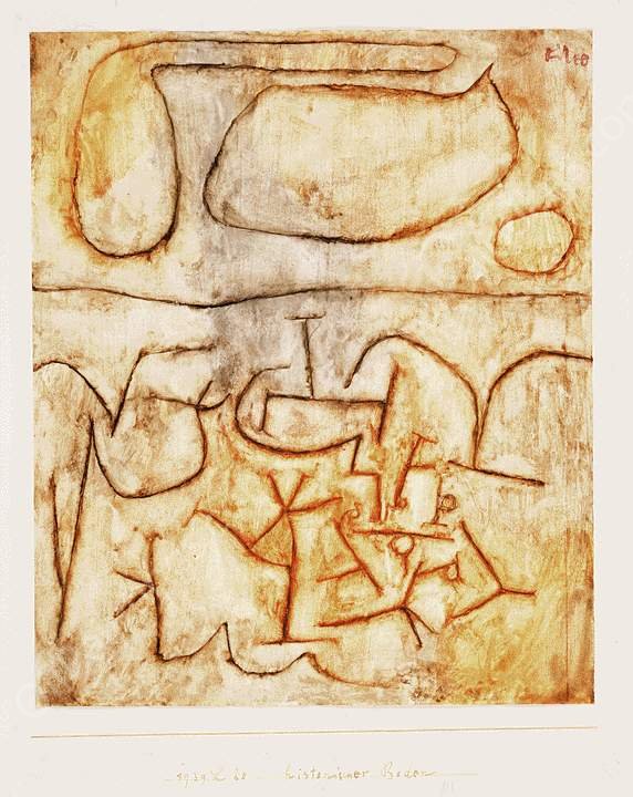 Historic Ground by Paul Klee - Hand-Painted Oil Painting Reproduction