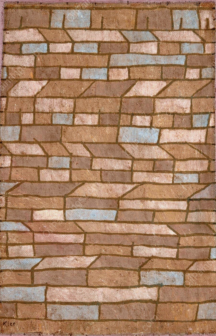 Hutment  by Paul Klee - Hand-Painted Oil Painting Reproduction