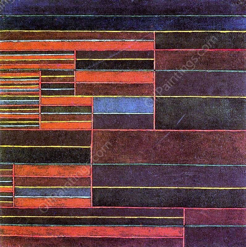 In the Current Six Thresholds by Paul Klee - Hand-Painted Oil Painting Reproduction