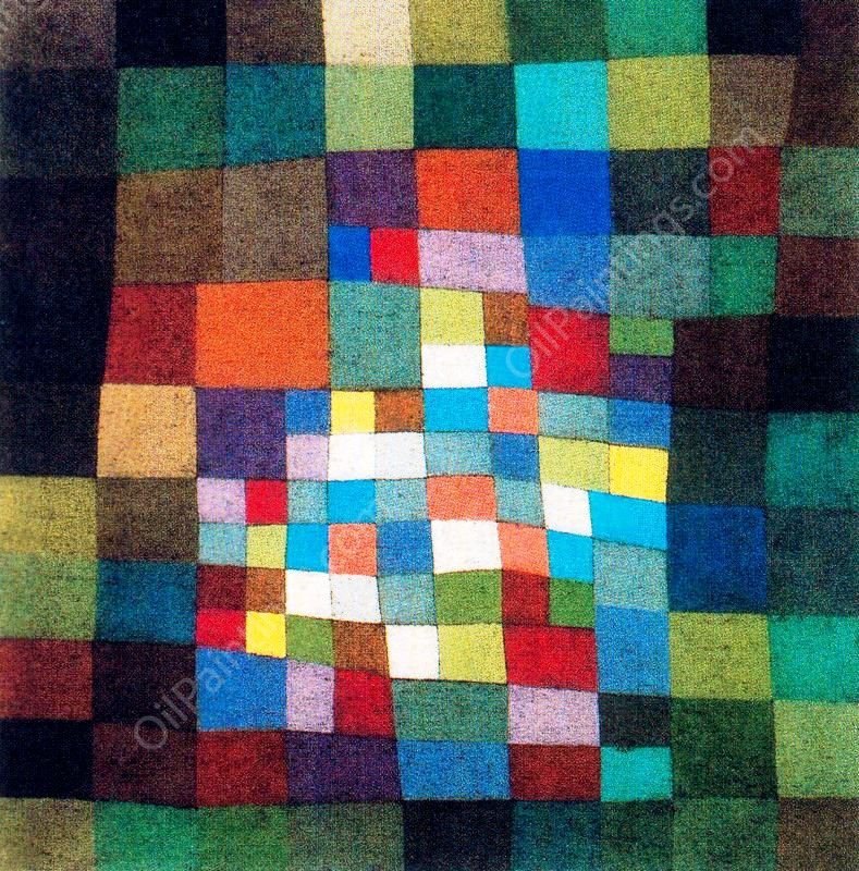 In the Desert by Paul Klee - Hand-Painted Oil Painting Reproduction