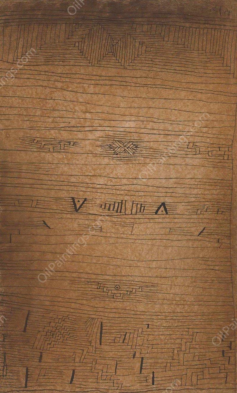 Inscription  by Paul Klee - Hand-Painted Oil Painting Reproduction