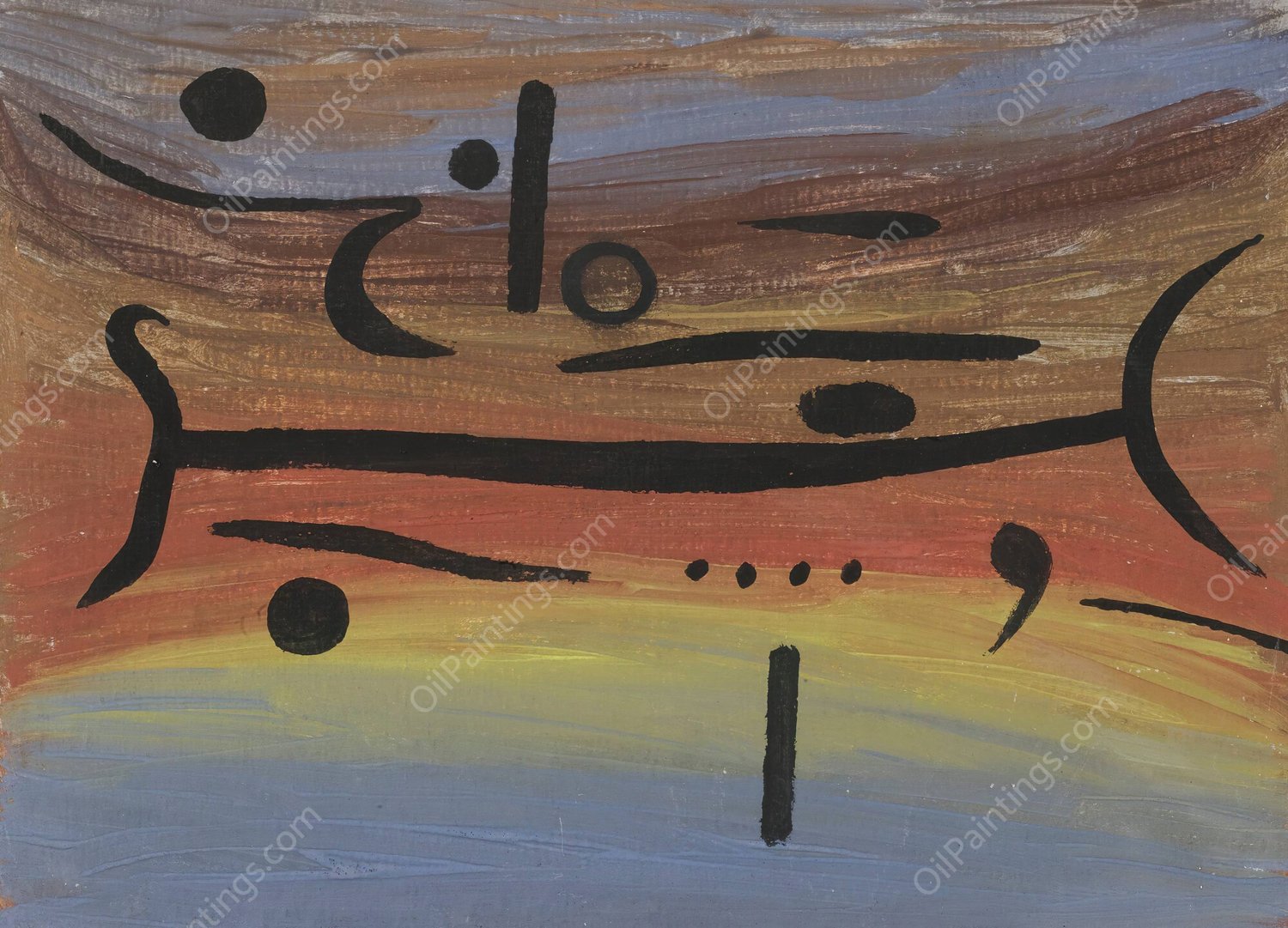 Instruments  by Paul Klee - Hand-Painted Oil Painting Reproduction