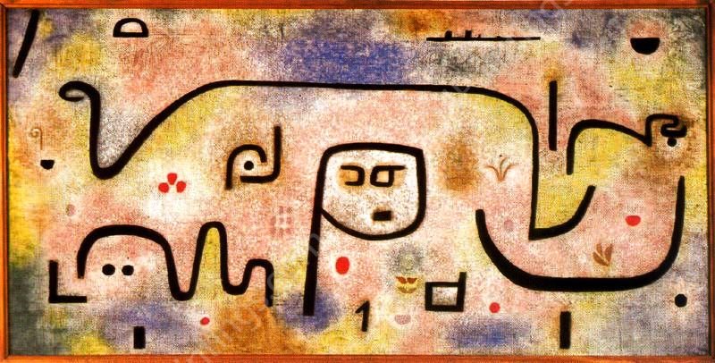 Insula dulcamara  by Paul Klee - Hand-Painted Oil Painting Reproduction