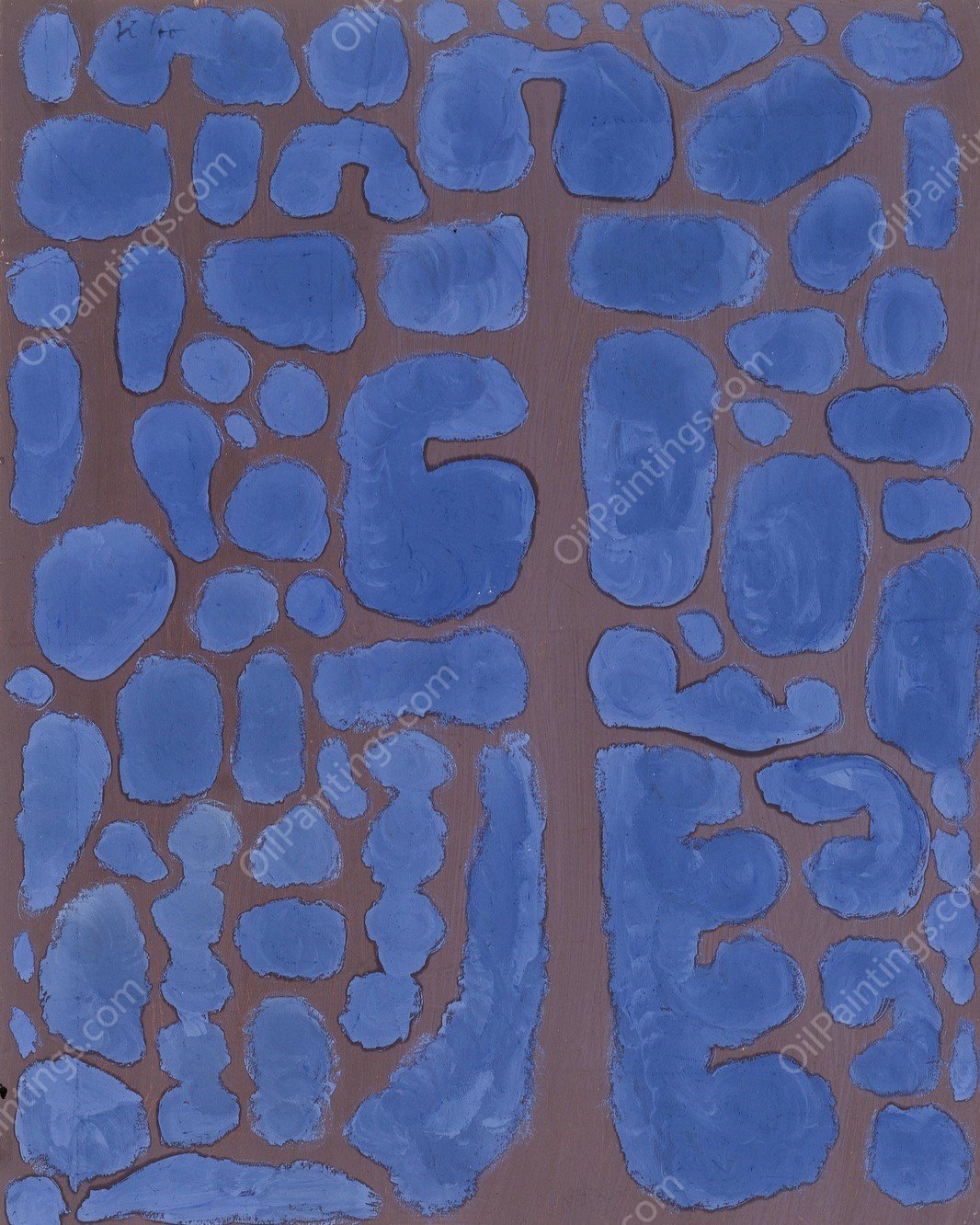 Late Evening Looking Out of the Woods  by Paul Klee - Hand-Painted Oil Painting Reproduction