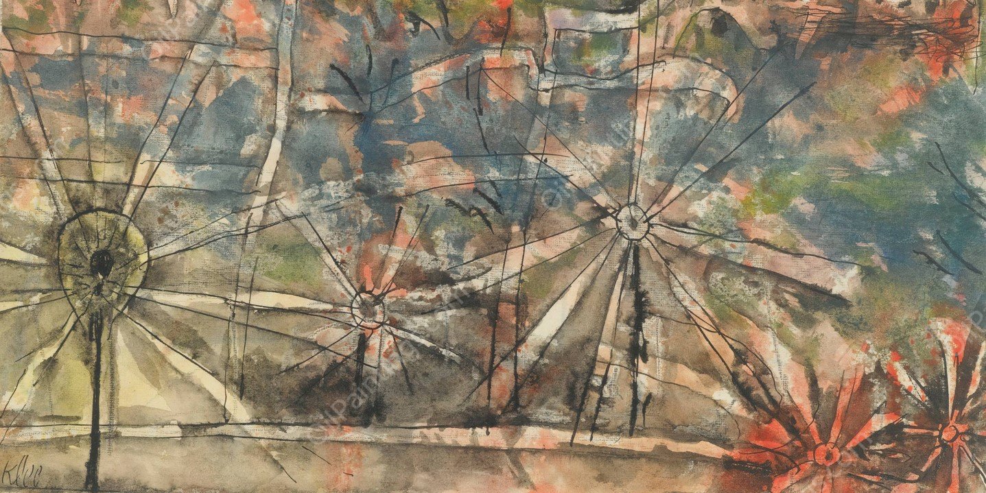 Laternen  by Paul Klee - Hand-Painted Oil Painting Reproduction