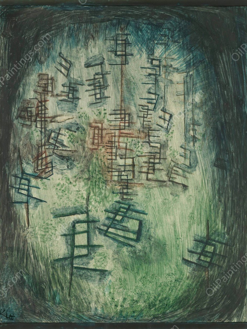 Lichtung E  by Paul Klee - Hand-Painted Oil Painting Reproduction