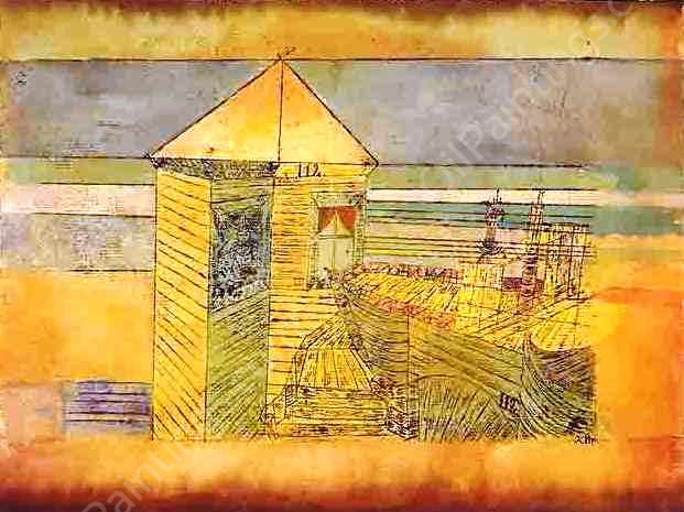 Miraculous Landing by Paul Klee - Hand-Painted Oil Painting Reproduction