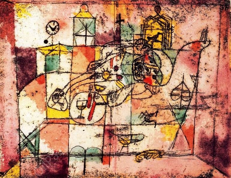 Moribundus by Paul Klee - Hand-Painted Oil Painting Reproduction