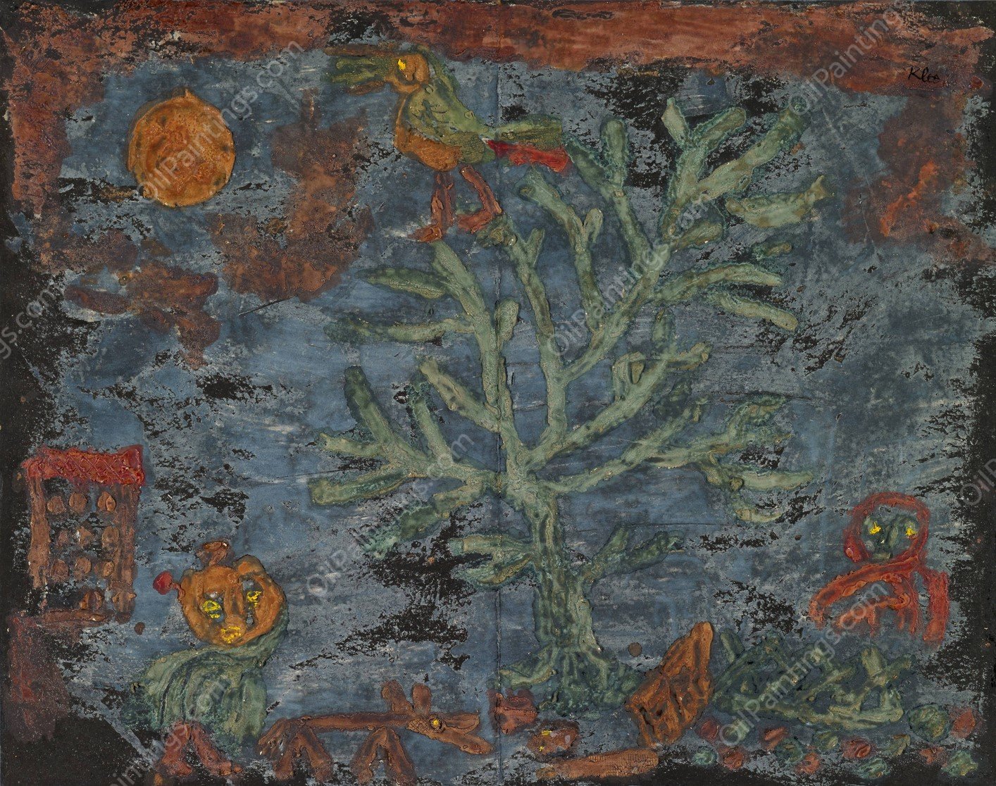 Nordic Fairy Tale  by Paul Klee - Hand-Painted Oil Painting Reproduction