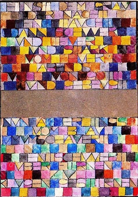 Once Emerged from the Gray of Night by Paul Klee - Hand-Painted Oil Painting Reproduction
