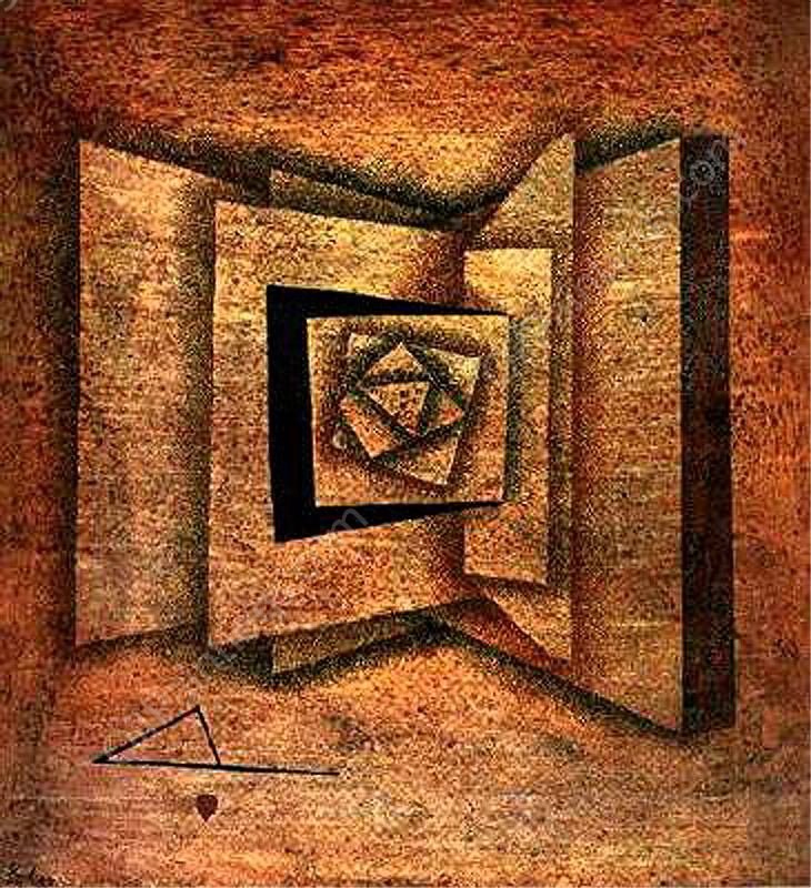 Open Book by Paul Klee - Hand-Painted Oil Painting Reproduction