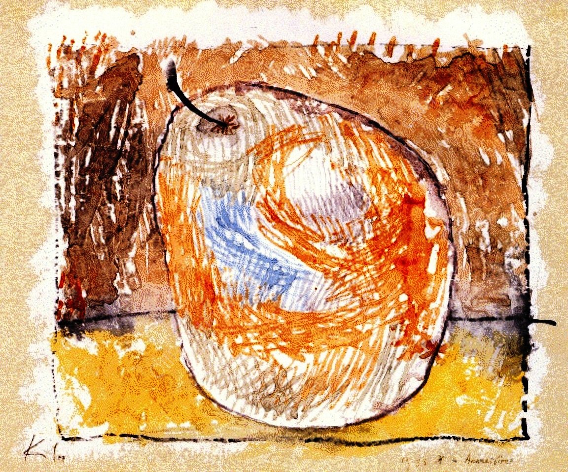 Pineapple Pear by Paul Klee - Hand-Painted Oil Painting Reproduction