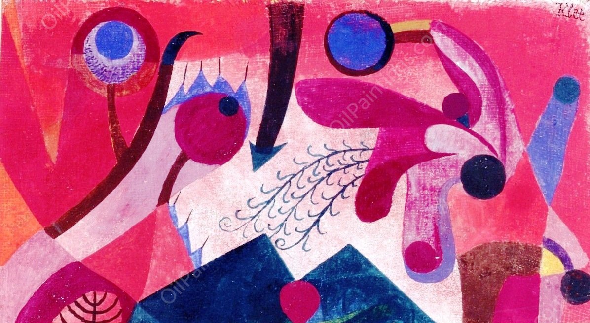 Poisonous Berries by Paul Klee - Hand-Painted Oil Painting Reproduction