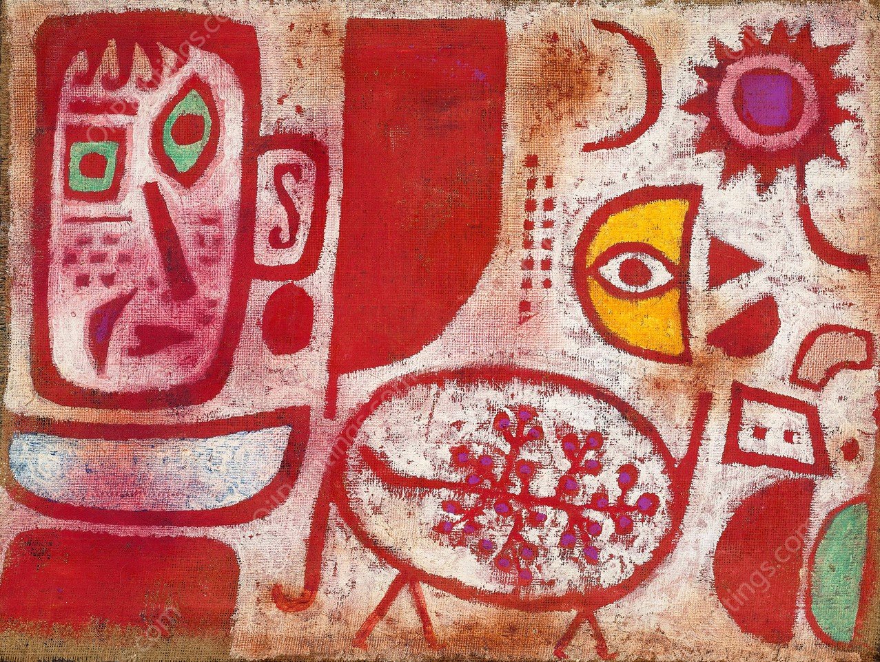 Rausch  by Paul Klee - Hand-Painted Oil Painting Reproduction