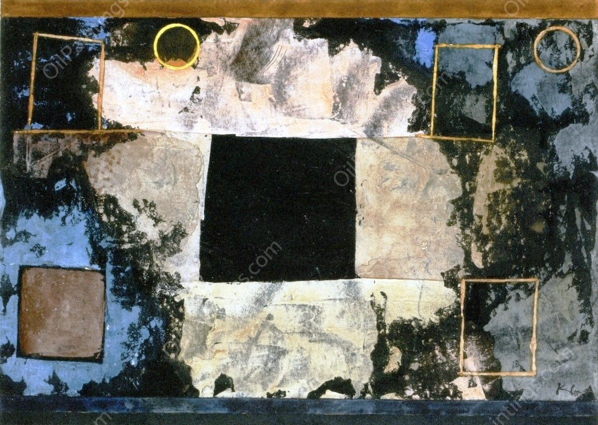 Rock-Cut Chambers by Paul Klee - Hand-Painted Oil Painting Reproduction