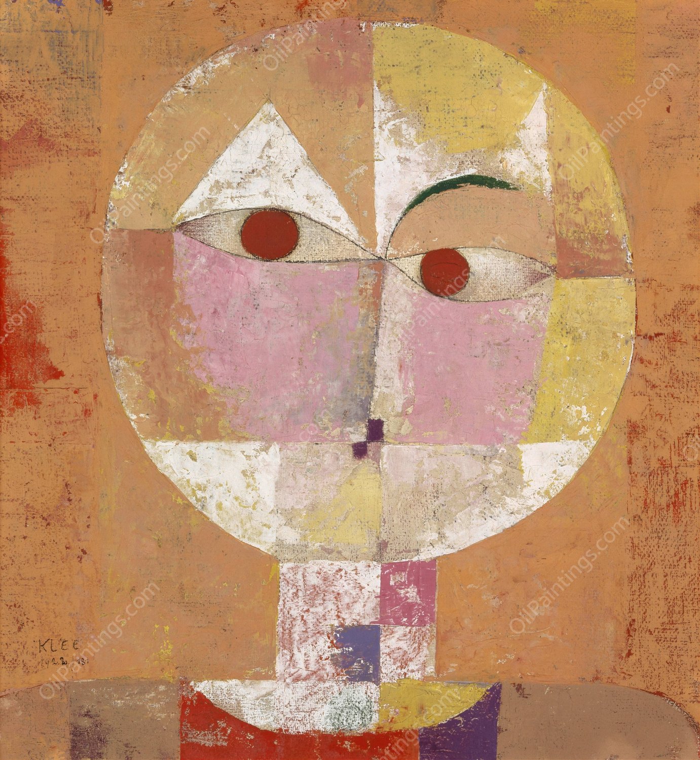 Senecio  by Paul Klee - Hand-Painted Oil Painting Reproduction