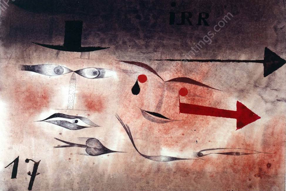 Seventeen by Paul Klee - Hand-Painted Oil Painting Reproduction