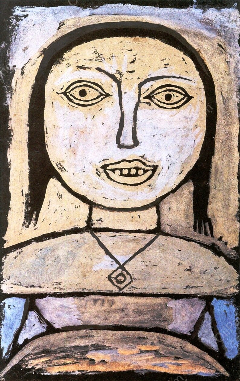 Sick Girl by Paul Klee - Hand-Painted Oil Painting Reproduction