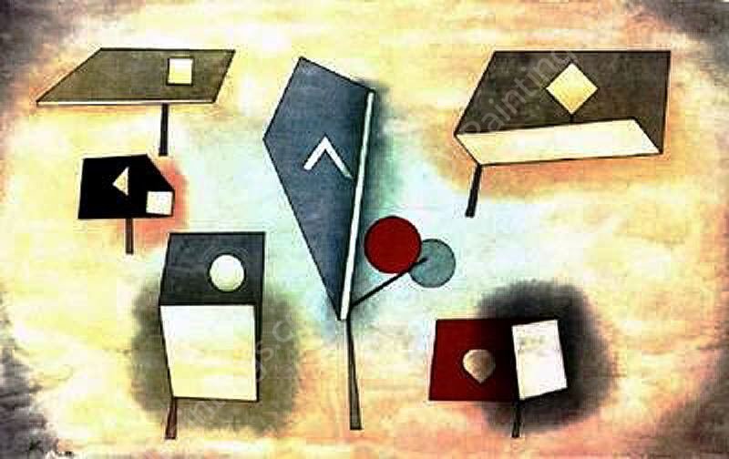 Six Species by Paul Klee - Hand-Painted Oil Painting Reproduction