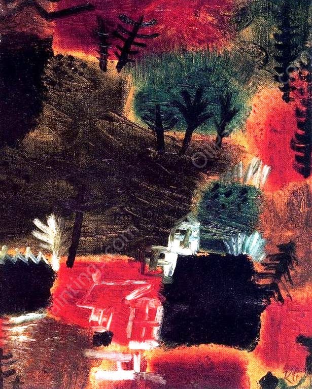 Small Landscape    by Paul Klee - Hand-Painted Oil Painting Reproduction