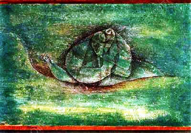 Snail by Paul Klee - Hand-Painted Oil Painting Reproduction