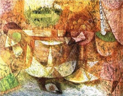 Still Life with Dove by Paul Klee - Hand-Painted Oil Painting Reproduction