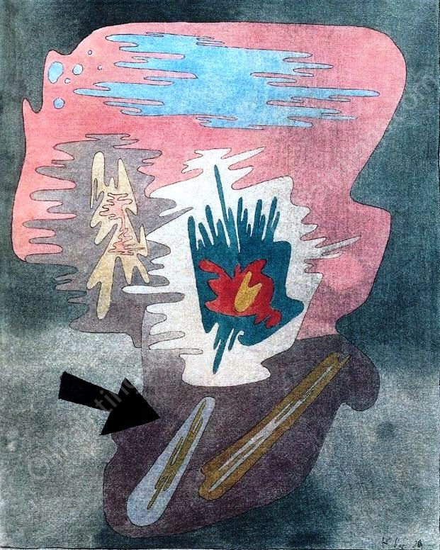 Still Life by Paul Klee - Hand-Painted Oil Painting Reproduction