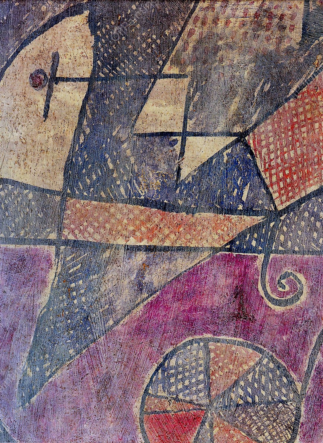 Stricken City  by Paul Klee - Hand-Painted Oil Painting Reproduction